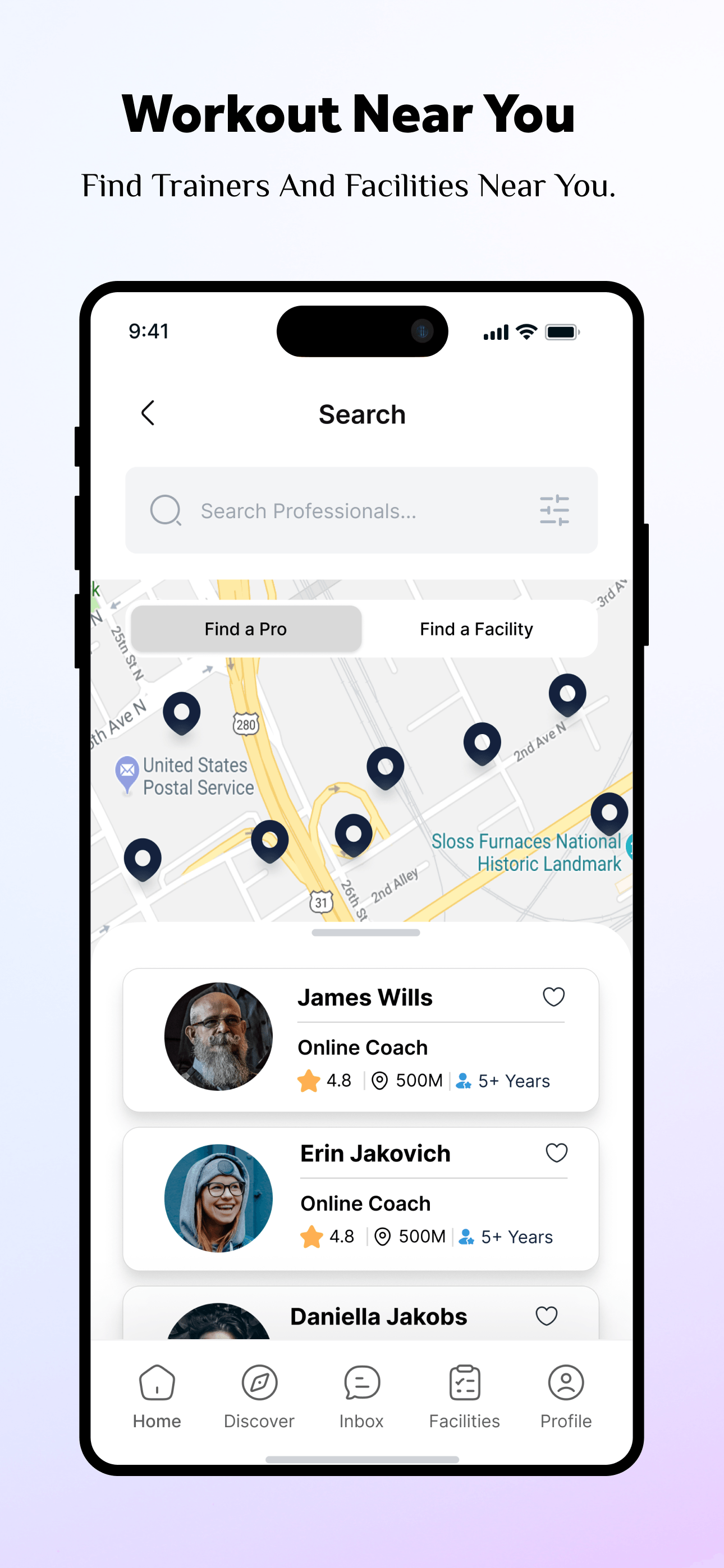 Workout Near You - Find Trainers And Facilities Near You.